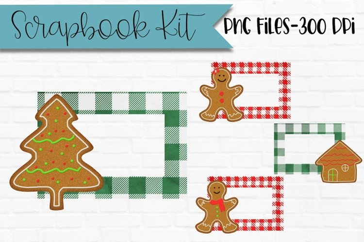 Gingerbread Scrapbook Frames Rectangle