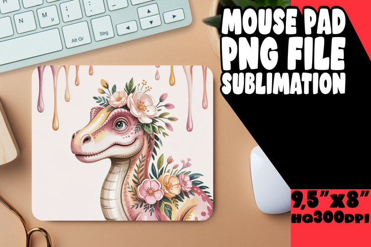 Cozy Mouse Mat Design Magic, Cute Dino