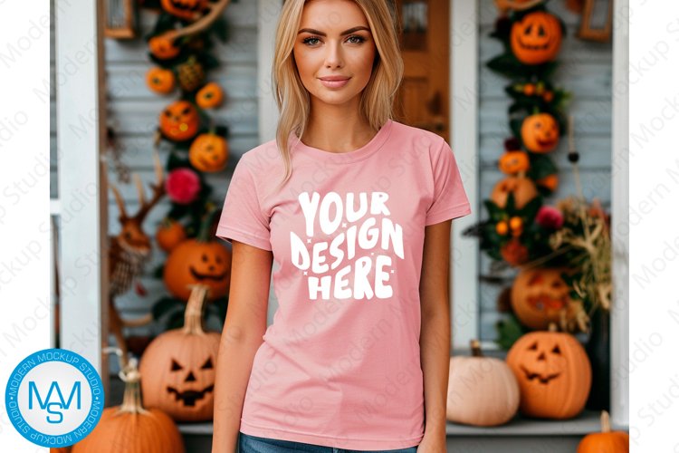 White Tshirt Mockup Image 15