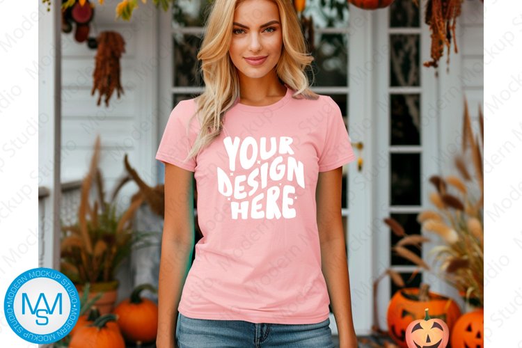 White Tshirt Mockup Image 14