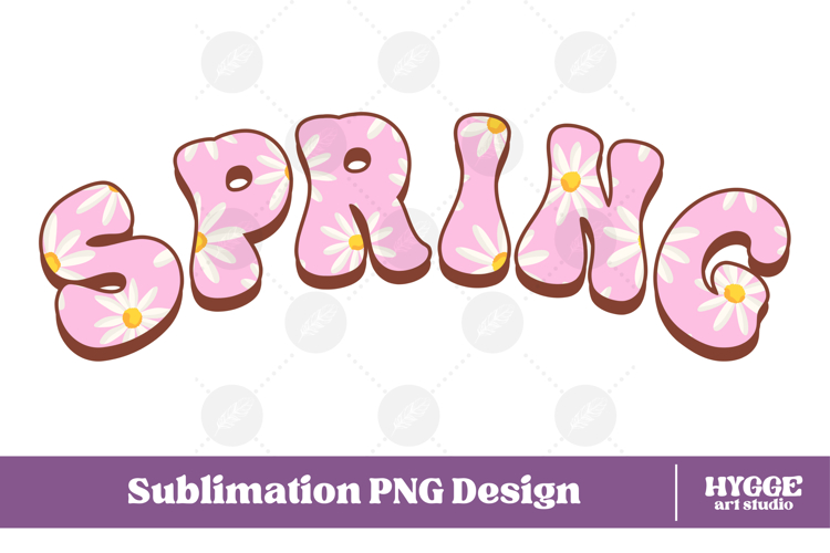 Floral Spring Png Retro Flowers Sublimation Daisy Daisies