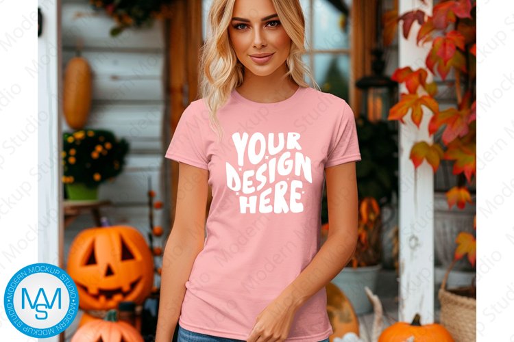 White Tshirt Mockup Image 13