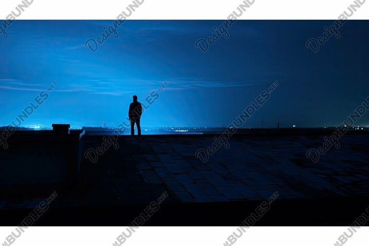 shine blue spot light example image 1