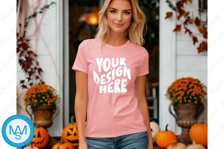 White Tshirt Mockup Image 11
