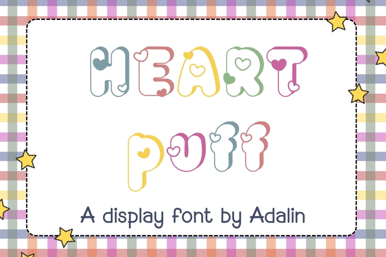 Heart Puff Font