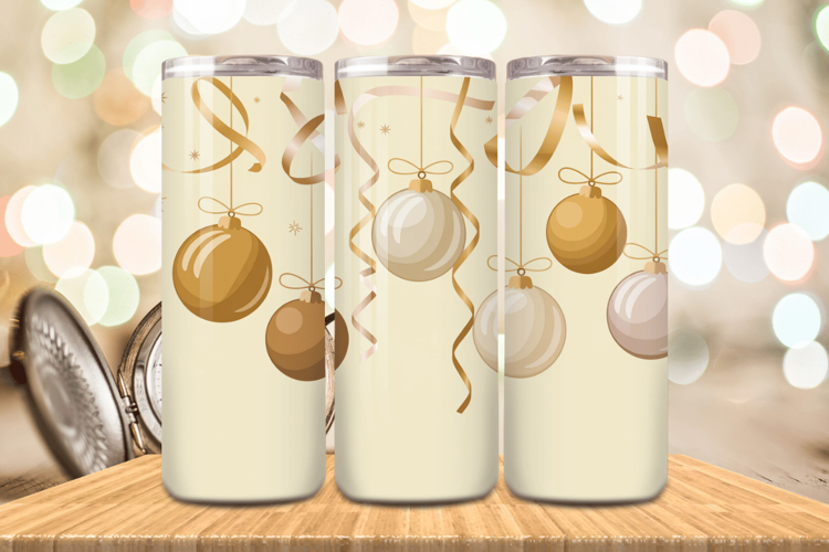Festive Happy New Year Tumbler Wrap 2026: 20oz Skinny Tumble