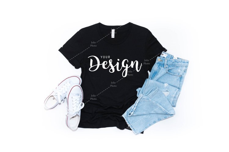 Black Tshirt Mockup Image 13