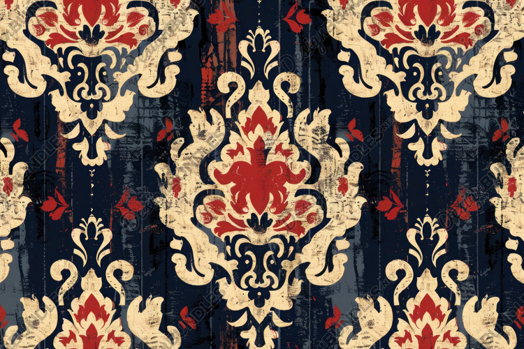 Damask Background Wallpaper