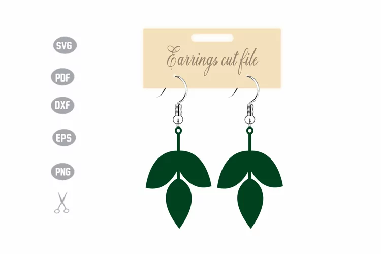 Earrings Template SVG