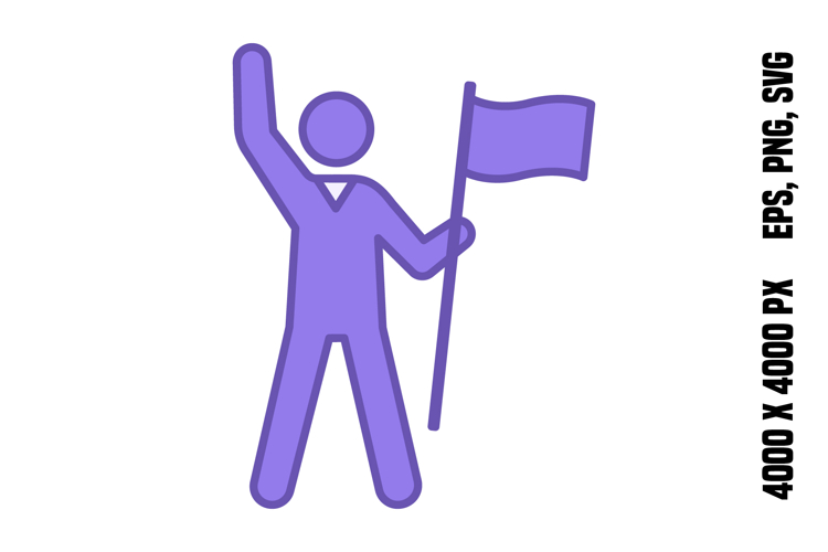 Colored Patriotism Icon