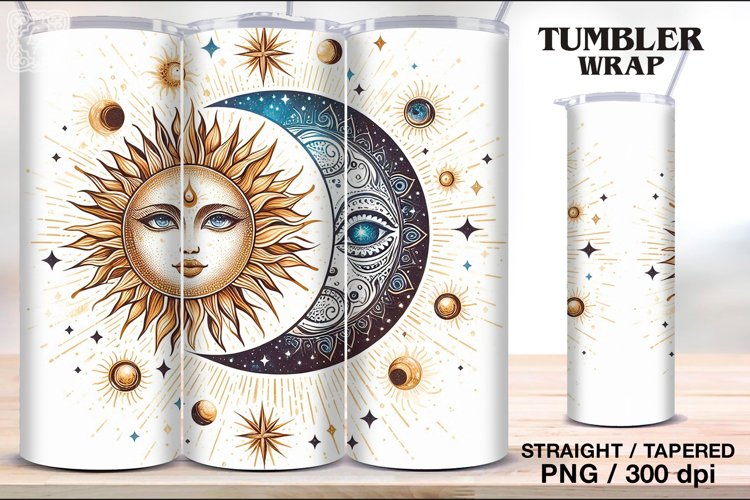 Day&Night Tumbler Sublimation, 20 oz Tumbler Wrap