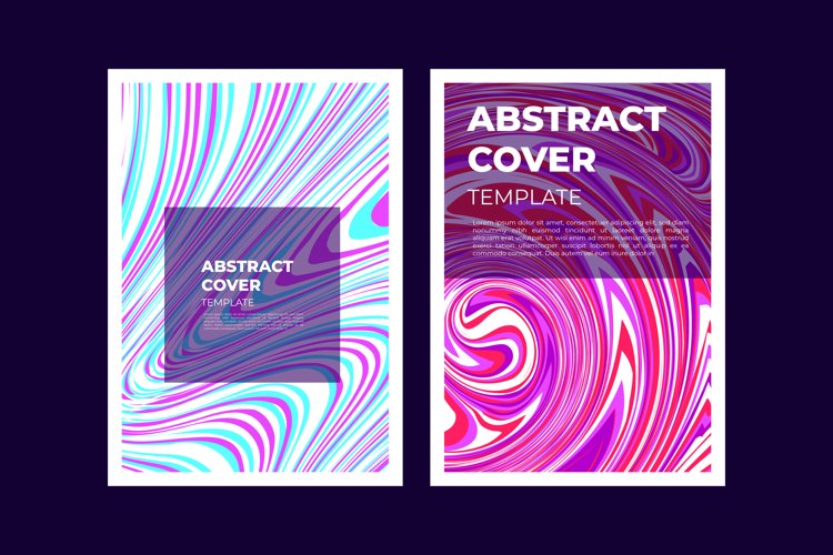 Cover Vector With Colorful Liquid example image 1