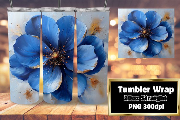 Springtime Charm: 3D Floral Tumbler Art