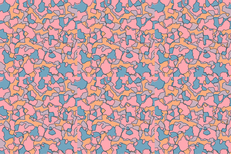 Seamless Camouflage Pattern in Pink Blue abstract background