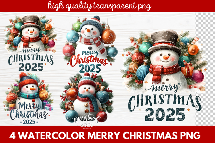 Christmas Watercolor Clipart Image 4
