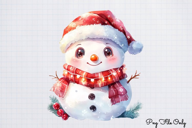 Cute Snowman Clipart Image 24