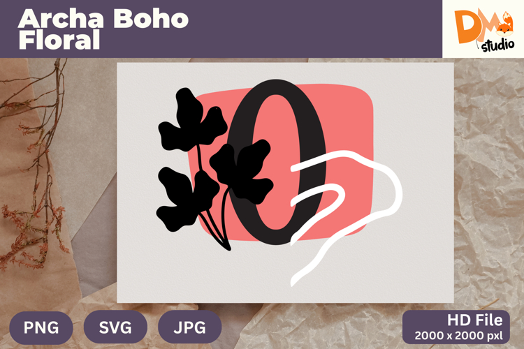 Boho Floral Svg Image 18