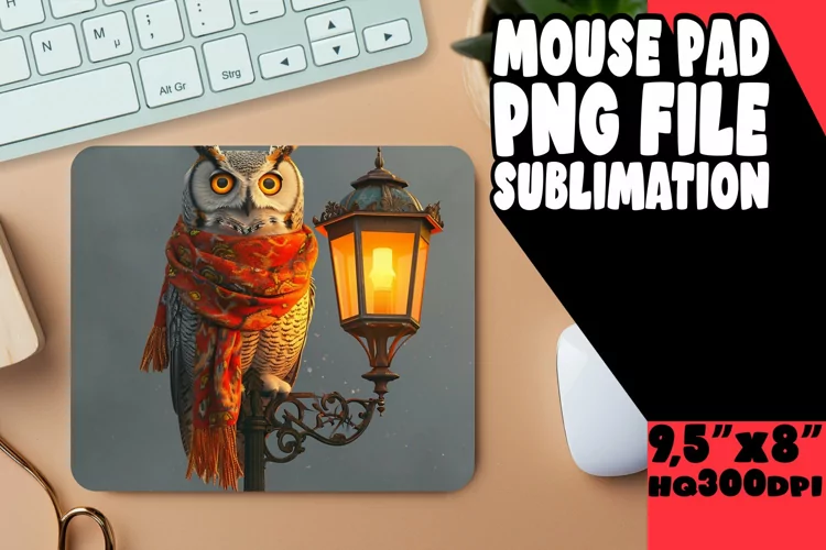 Playful Owls on Sublimated Pad