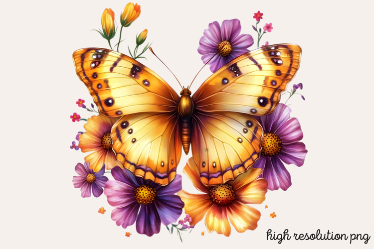 Watercolor Flowers Svg Image 3