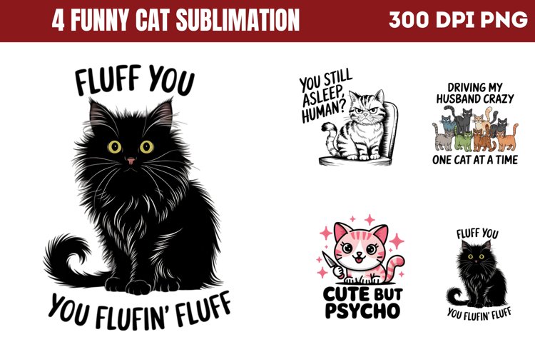 Funny Cat Svg Image 4