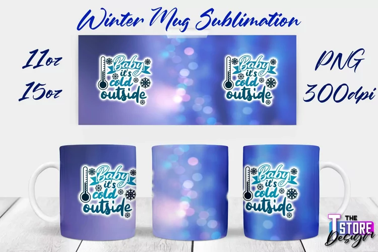 Winter Mug Sublimation | Winter 11 oz |15 oz Mug Sublimation