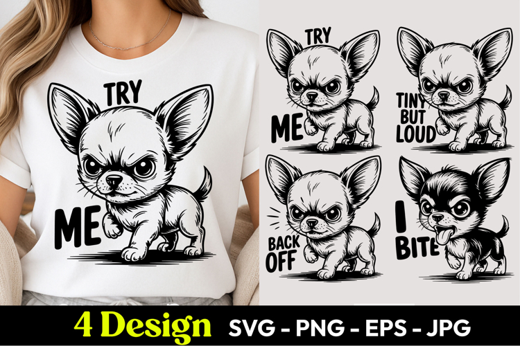 Try Me Chihuahua SVG PNG
