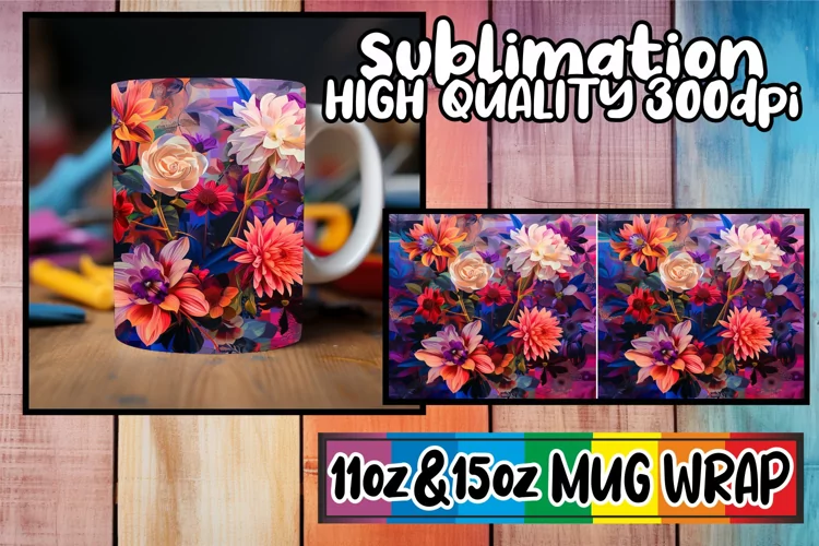 Springtime Abstract Delight Mug Design 11oz/15oz