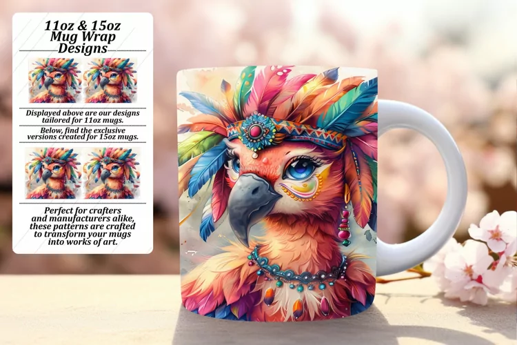 Joyful Animal Sublimation: 11oz/15oz Mug Collection