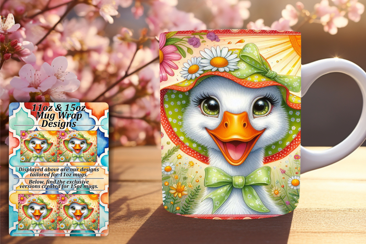 Inspiring 15oz Mug Wrap Png Template , Goose