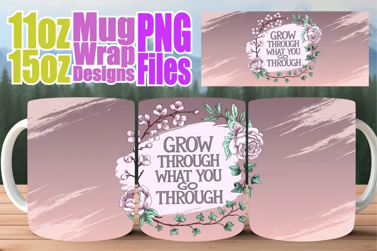 Serene days 11oz 15oz sublimation wrap, Quote