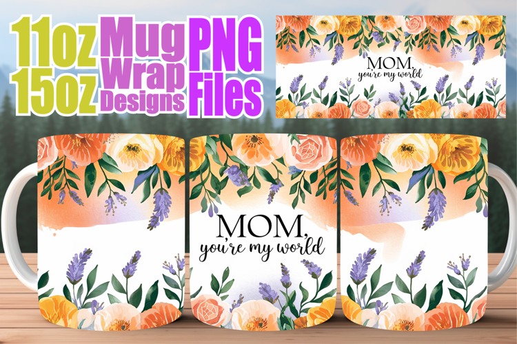 Unique sunsets 11oz 15oz sublimation wrap, Mother's Day