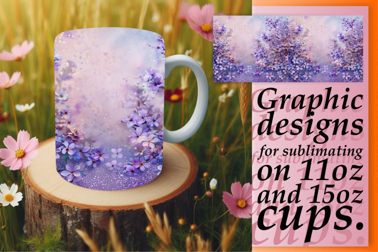 Floral Leopard Sparkle Mug Design example image 1