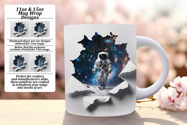 Spacewalker Astronaut Sublimation,11oz/15oz