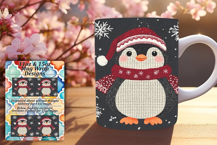 Fashionable 11oz Mug Wrap Png Template , Holiday