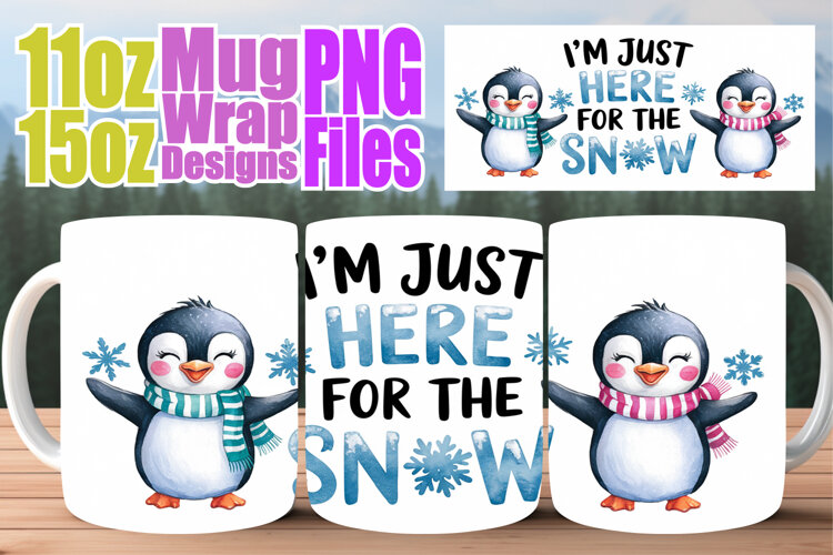 Vibrant hues 11oz 15oz mug wrap, Funny Animals example image 1