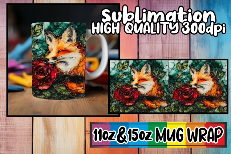 Joyful sips 11oz 15oz sublimation wrap, Animals