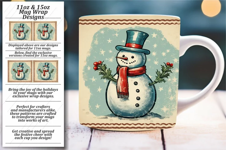 Nostalgic Holiday Drinkware with Retro Xmas Theme