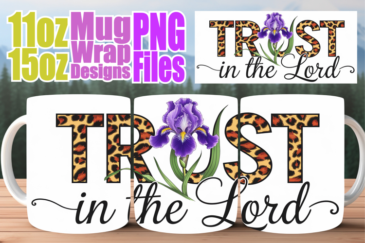 Radiant mornings sublimation mug wrap, Christian