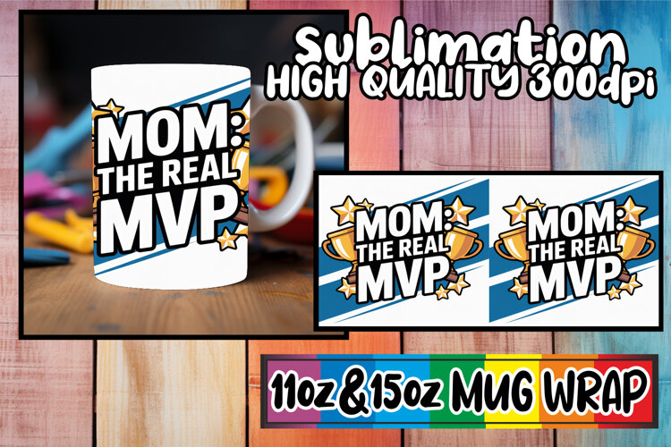 Cozy afternoons sublimation mug wrap, Mother's Day example image 1