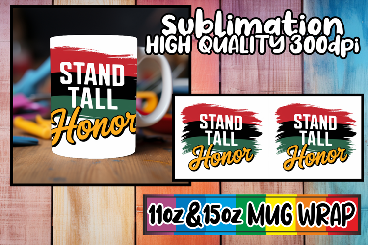 Everyday joy sublimation 11oz 15oz mug wrap, Juneteenth