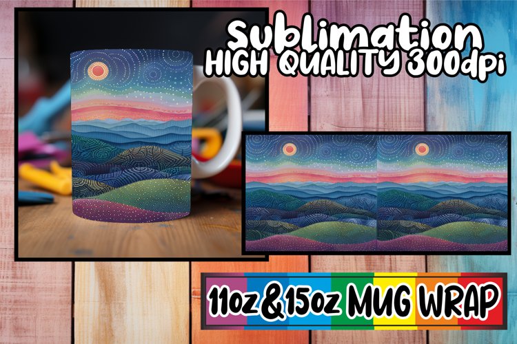 Stunning Nature Views Mug Wrap Sublimation 11oz 15oz