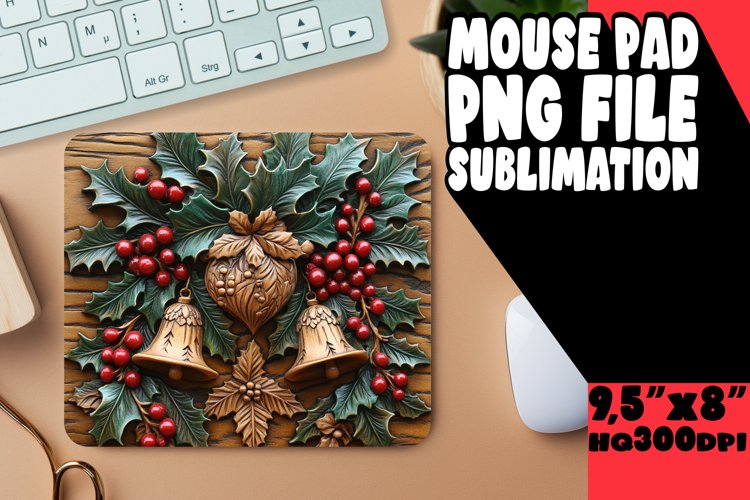 PLAYFUL DESK MAT FUN SUBLIMATION, Christmas