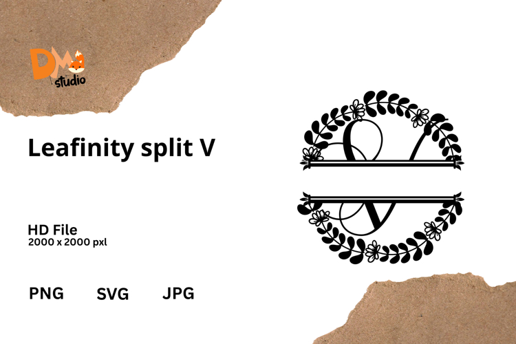 Floral Monogram Letter Svg