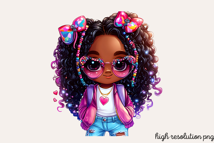 Black Girl Afro Png Image 12
