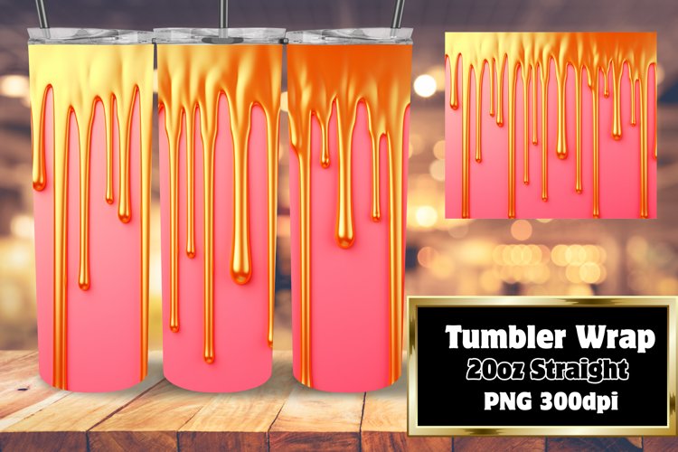 Tumbler Wrap Wonders: Glittery 3D Art example image 1