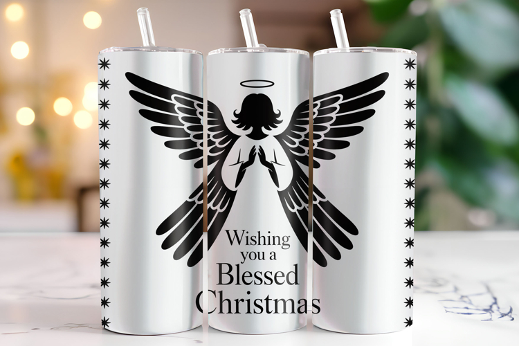 Blessed Christmas Tumbler Wrap | Christmas Wrap