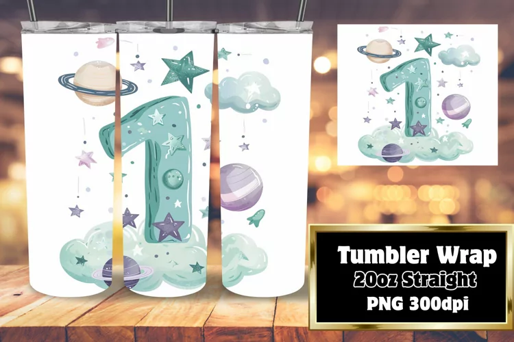 Watercolor Galaxies: Sublimation Tumbler 20oz Art