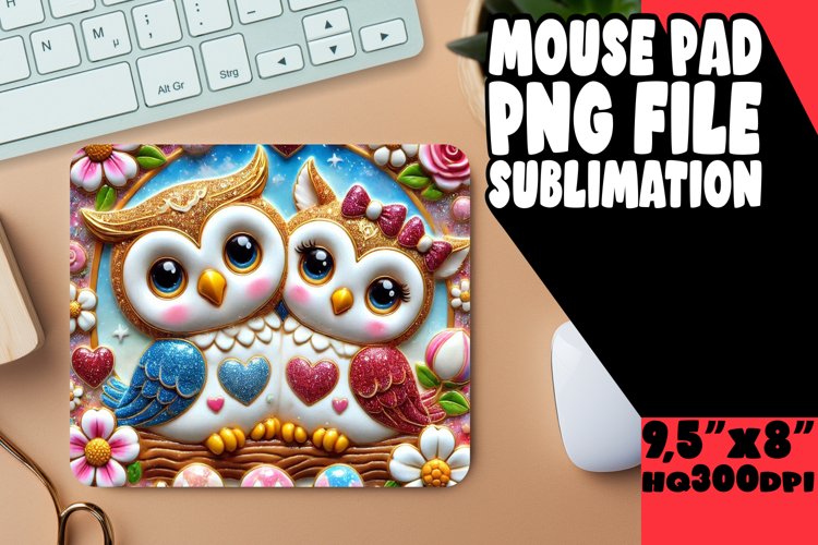 Unique Mouse Mat Sublimation, Sweet Animals