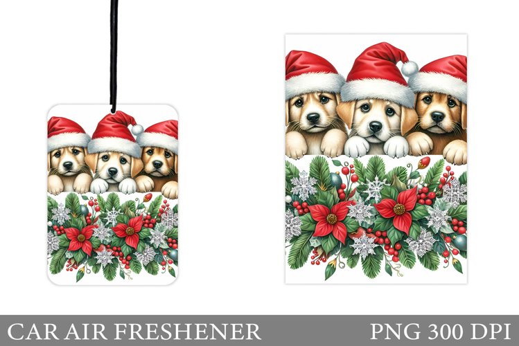 Cute Dogs Car Air Freshener. Christmas Car Air Freshener