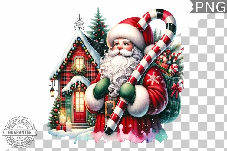 Christmas Santa Sublimation - Clipart PNG Design